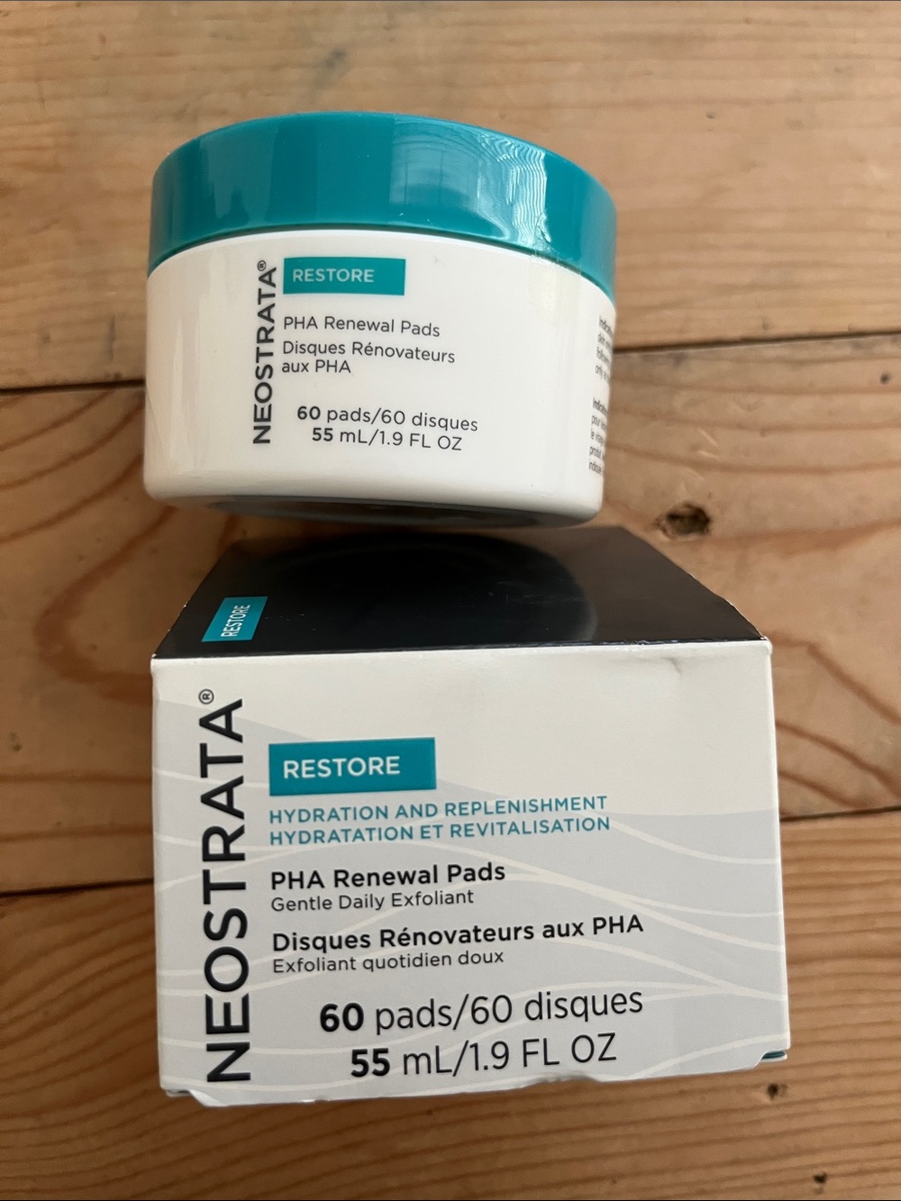 Neostrata Restore Hydration And Replenishment PHA Renewal 60 Pads new